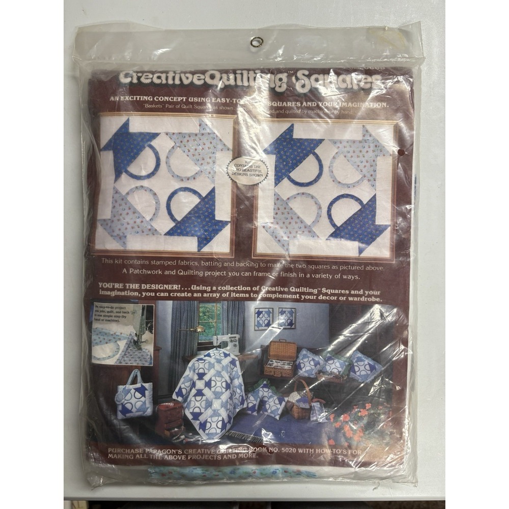 PARAGON Creative Quilting Squares No. 0888‎ Vintage Applique Quilt Kit NEW